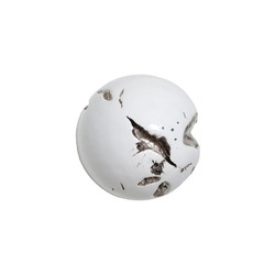 Phillips Collection Cast Root Wall Ball, Resin, White, MD