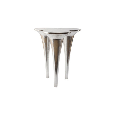 Phillips Collection Butterfly Bar Table, Silver Leaf