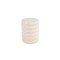 Phillips Collection Ribbed Stool, Gel Coat White