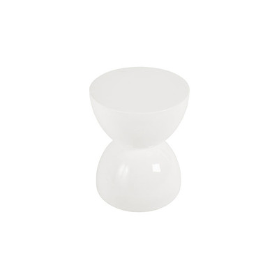 Phillips Collection Totem Stool, White Gel Coat, SM