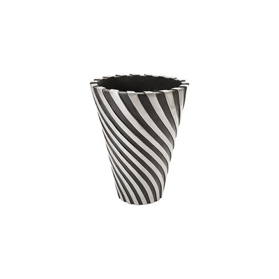 Phillips Collection Turbo Planter, Aluminum and Black