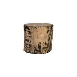 Phillips Collection Cast Petrified Wood Stool, Resin