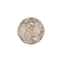 Phillips Collection Molten Disc Wall Art, Silver Leaf, MD