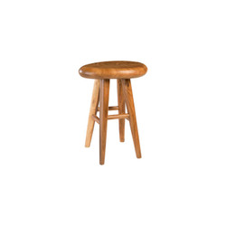 Phillips Collection Smoothed Bar Stool, Chamcha Wood, Natural, Oval