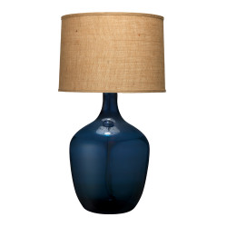Jamie Young Plum Jar Table Lamp - Extra Large - Navy Glass