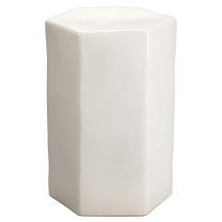 Jamie Young Porto Side Table - Large - White Ceramic