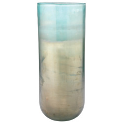 Jamie Young Vapor Vase - Large - Metallic Aqua Glass