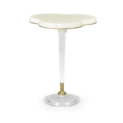 Jonathan Charles Eclectic Trefoil Ivory & Acrylic Wine Table