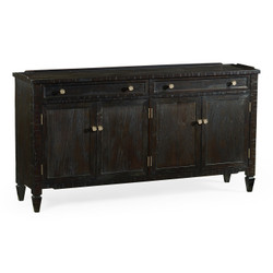 Jonathan Charles Casually Country 34" Four-Door Dark Ale Sideboard