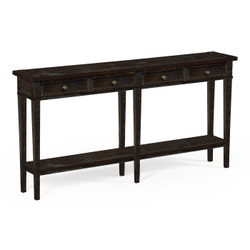 Jonathan Charles Casually Country Dark Ale Four Drawer Console