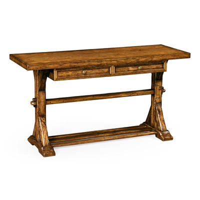 Jonathan Charles Casually Country Country Walnut Serving Table