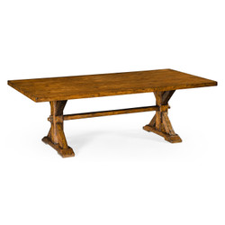 Jonathan Charles Casually Country 90" Solid Country Walnut Dining Table
