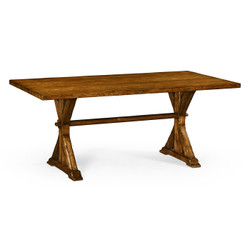Jonathan Charles Casually Country 72" Solid Country Walnut Dining Table