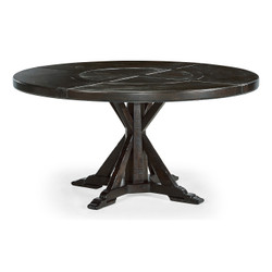 Jonathan Charles Casually Country 60" Dark Ale Round Dining Table With Inbuilt Lazy Susan
