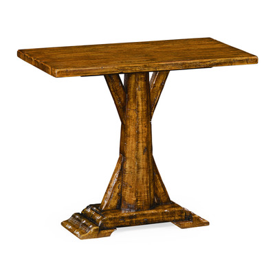 Jonathan Charles Casually Country Country Walnut Rectangular Side Table