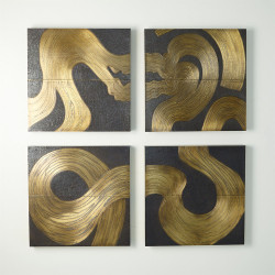Currents Wall Panel - Brass/Bronze - A