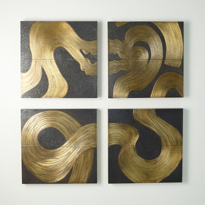 Currents Wall Panel - Brass/Bronze - C