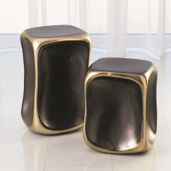 Formation Accent Table - Black/Gold - Sm