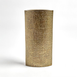 Hemp Etched Vase - Brass - Lg