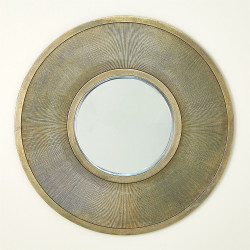 Sunray Mirror - Antique Brass