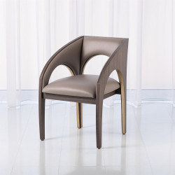 Arches Dining Chair - Grey Leather