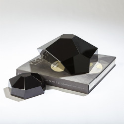 Crystal Paper Weight - Black - Sm