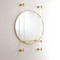 Hadley Mirror - Brass w/Glass Shelf