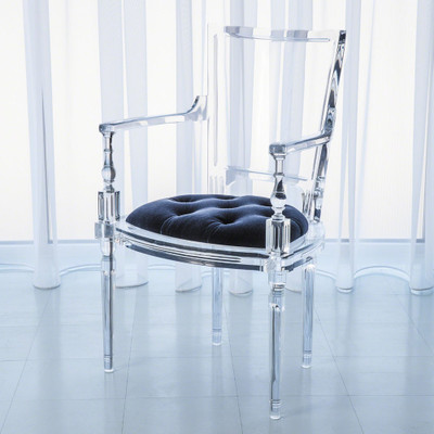 Marilyn Acrylic Arm Chair - Admiral Blue
