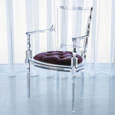 Marilyn Acrylic Arm Chair - Sultana Lavender