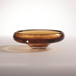 Rolled Lip Bowl - Amber