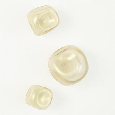 S/3 Wall Rocks - Frosted Gold