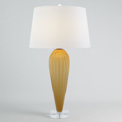 Teardrop Glass Lamp - Amber