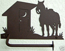 Horse Outhouse Western Toilet Paper Holder