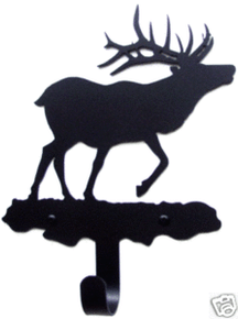 Elk Towel or Robe Hook Wildlife Metal Art