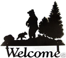 Bear Lodge Decor Wilderness Welcome Sign