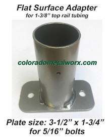 Flat Surface Adapter for 1-3/8" top rail