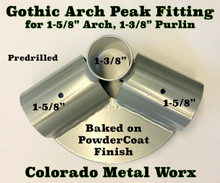 Gothic Arch Peak Fitting for 1-5/8" arch 1-3/8" Purlin