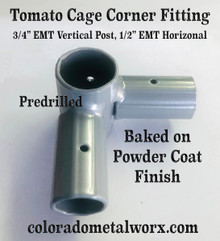 Tomato Cage Corner Fitting for 1/2"and 3/4" EMT