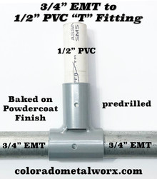 "T" Fitting for 3/4"EMT to 1/2" PVC