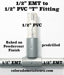  "T" Fitting for 1/2"EMT to 1/2" PVC