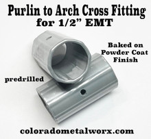 Purlin to Arch Cross fitting for 1/2" EMT