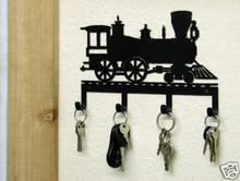 Train Engine Railroad Decor Key Holder