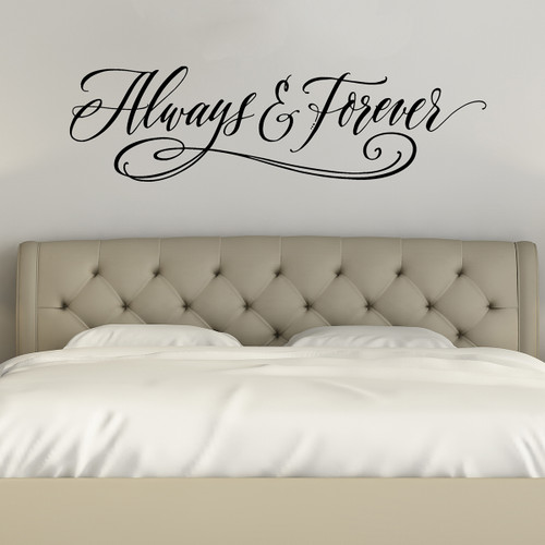 Always And Forever | Love Wall Decals | Bedroom Wall Art ...