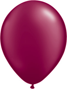 11" Qualatex Pearl Burgundy Latex Balloons 100ct #43769