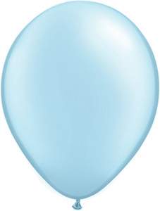 11" Qualatex Pearl Light Blue Latex Balloons 100ct #43777