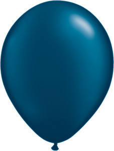 11" Qualatex Pearl Midnight Blue Latex Balloons 100ct #43780