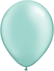11" Qualatex Pearl Mint Green Latex Balloons 100ct #43781