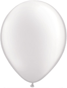 11" Qualatex Pearl White Latex Balloons 100ct #43788