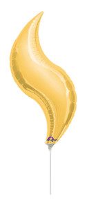 Curve balloons gold curve balloons