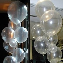 16" Qualatex Diamond Clear Latex Balloons 50ct #43861